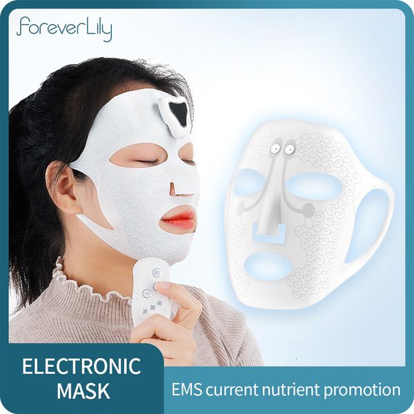 Visage Masseur Électrique Masque Importateur EMS Beauté Dispositif Machine Vibration Peau Serrer Levage Spa 230706