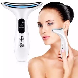 Face Massager EMS Microcurrent Face Neck Beauty Device LED Pon Firming Rejuvenating Anti Wrinkle Thin Double Chin Skin Care Massage 230526