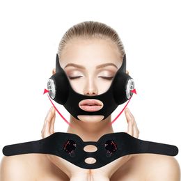 Masseur de visage EMS masque de levage à micro-courant levage pansement couleur lumière V façonnage beauté Instrument Silicone 230309