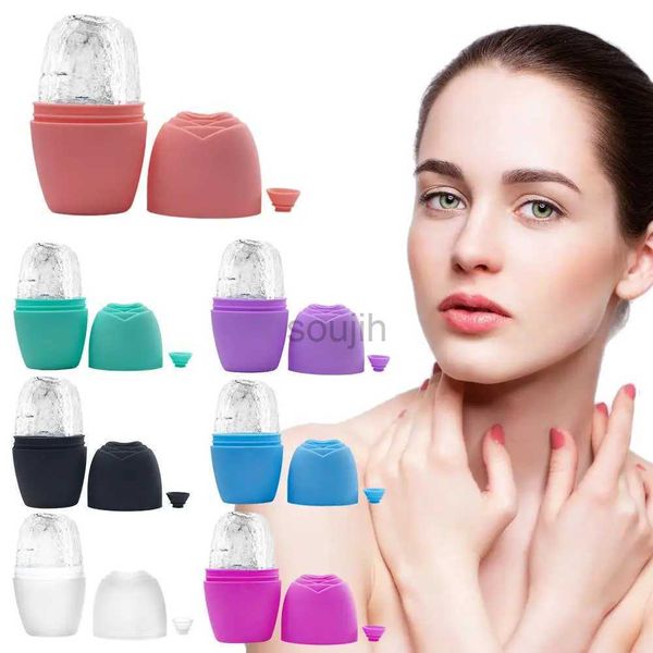 Masseur du visage globes de glace pour le visage cutané refroidissement rouleau de glace moule diy massage yeux outils moule beauté silicone corps facial face traitement à glace c w9q0 240409