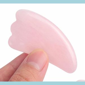 Visage Masseur Usine Approvisionnement Réel Jade Gua Sha Mas Outil Pour Corps Visage Cou Minceur Rose Quartz Guasha Conseil Drop Delivery Santé Bea Dhzrf