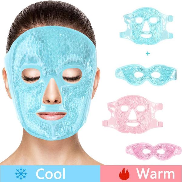 Masajeador facial Gel Frío Cálido Máscaras para los ojos Paquete de hielo Cuidado de la piel coreano Aliviar la fatiga Reutilizable Súper suave Frío 230504
