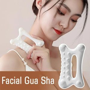 Face Massager Gua Sha Massage Board Ceramics Vermindering Vet Statisch Vrije draagbare Portable Body Scraping Plate voor vrouwen Volwassenen 231218