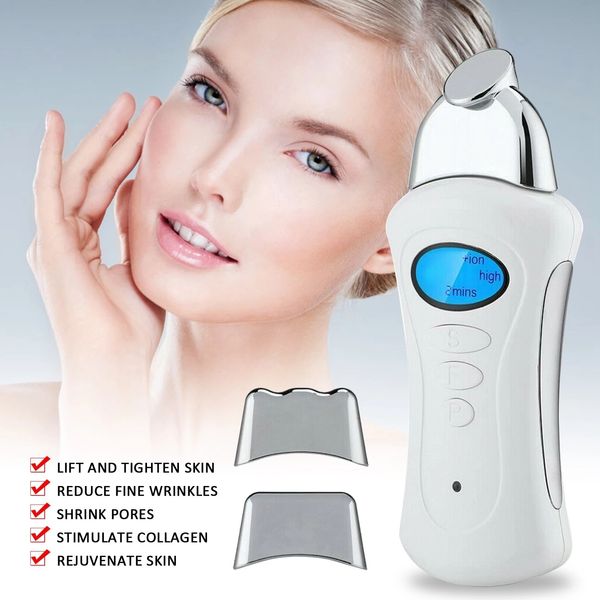 Masajeador facial Handheld Galvanic Spa Nu Electroporator Máquina para el cuidado de la piel Lifting Lift Dispositivo de corriente de microcorriente 230612