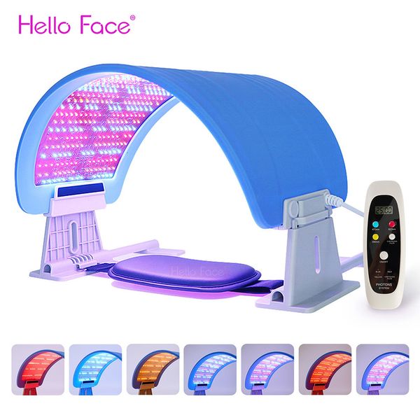 Face Massager Hello PDT LED Cuerpo LED 573 Lámpara de luz Profesional Potherapy Spectrómetro plegable LED con Google 230811