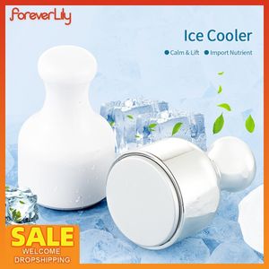 Gezicht Massager Ice Cooler Roller Comprimeren Hamer Schoonheidsverzorging Tool Huid Draai Verminderen Oedeem Krimpen Poriën Body Relax Cooling 230607