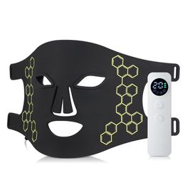 Masseur de visage LED P sur l'instrument de masque de beauté USB Électronique IPL Rajeunissement Éclaircit les ridules Éclaircit la réparation du teint de la peau 230706