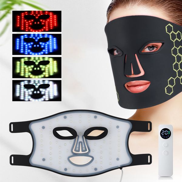 Masajeador facial LED P en la máscara de belleza Instrumento USB Electronic IPL Rejuvenecimiento de la piel Lighten Anti Agin Arrugas Removel Care 230712