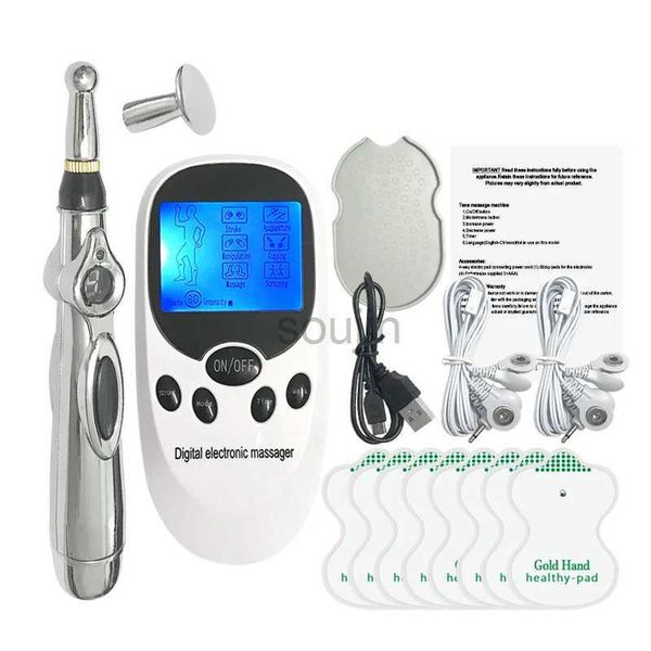 Masaje de masas de masas de masaje Muscular Muscular TENS TENS MÁS Músculo Estimulador de tenis Massaje de acupuntura Cuerpo Fache Massager Sauna 240409