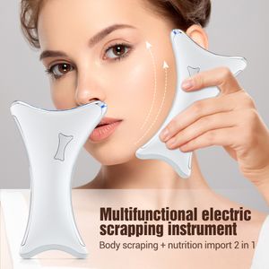 Masseur de visage Microcurrent Lift Machine USB Charge Électrique Guasha Massage Grattage Galvanic Beauty Skin Lifting Body 230612