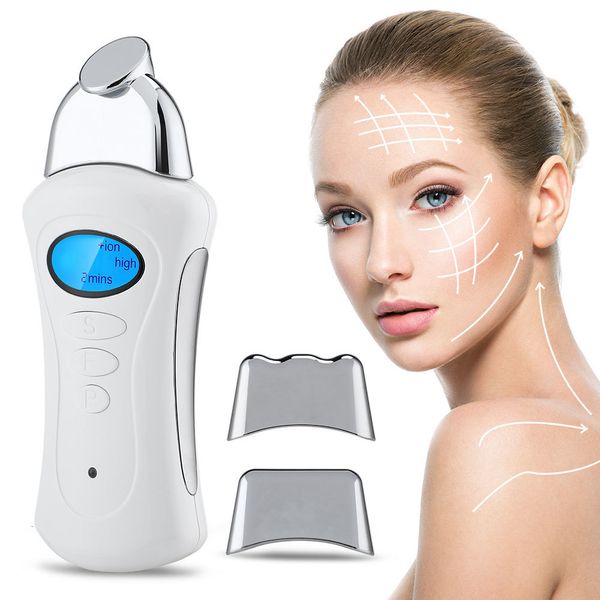 Masajeador facial Máquina de elevación de microcorriente Mini instrumento de belleza eléctrico Spa galvánico de mano Estiramiento de la piel Cuerpo adelgazante 230714