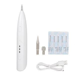 Masseur de visage Mini stylo de tache de rousseur USB charge beauté taupes taches tatouages granulation dissolvant 230728