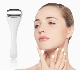 Face Massager Mini Ice Roller voor oogwallen, roestvrijstalen rollen vrouwen ogen massager, draaien poriën, onder-eye relief, huidverzorging XB1