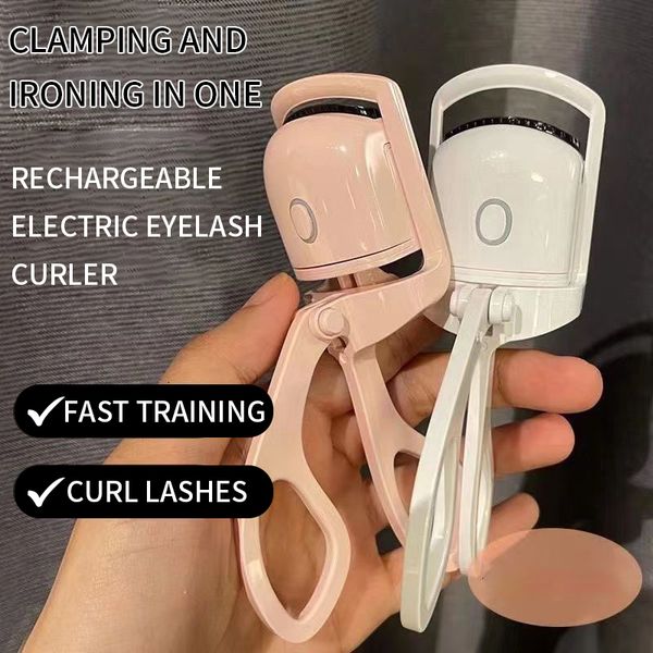 Masseur de visage Rose et blanc perm électrique chauffage rapide pince pour cils portable 230418