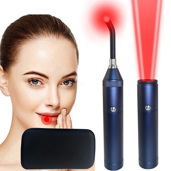 Masseur de visage Portable Appareil de thérapie infrarouge à lumière rouge Portable Physiothérapie amovible Lèvre Santé buccale Soulagement de la douleur 230831