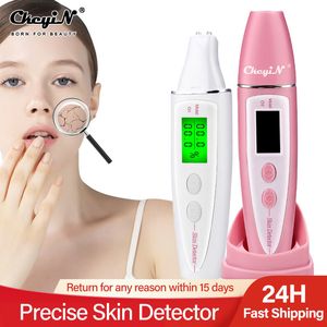 Gezichtsmassager Nauwkeurige detector LCD Digitale huidolie-vochttester voor verzorging met biotechnologie Sensor Lady Beauty Tool Spa-monitor 230607