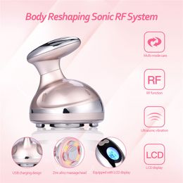 Masseur de visage RF Cavitation ultrasonique amincissant LED Fat Anti Cellulite Lipo Dispositif Serrage de la peau Perte de poids Machine de beauté 230828