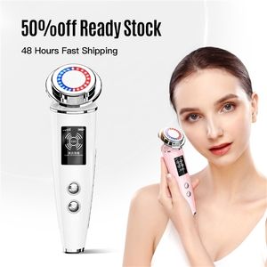 Face Massager RF EMS LED PON LICHT THERAPY schoonheidsapparaat Anti -veroudering Tillen Trapping Eye Skin Care gereedschap Vibrator Druppel 220908