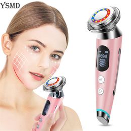 Masseur de visage Rf Lifting Radiofréquence Masseurs de visage Appareils EMS Microcourants Ascenseur Soins de la peau Serrage Massage Beauté Outils Machine 230526