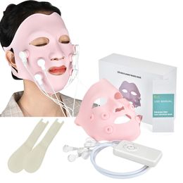 Masseur de visage outil de soins de la peau thérapie Pon Gel doux avec contrôleur Acupoint Vibration LED réduire le lifting des rides 230831