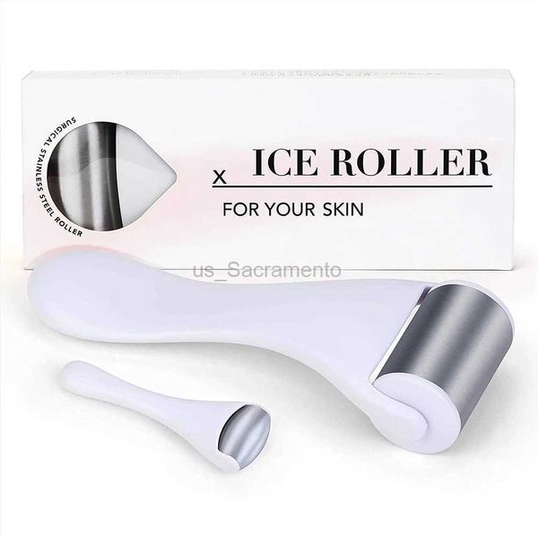 Masajeador facial Rodillo facial de enfriamiento de acero inoxidable Rodillo de hielo para enfriar la piel Masajeador de ojos Mejora facial antienvejecimiento Alivio del dolor Herramienta de spa de belleza 240321