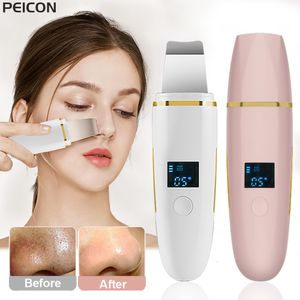 Face Massager Ultrasonic Skin Scrubber Peeling Blackhead Remover Deep Face Cleaning Pore Spatula Ultrasonic Face Cleaning Skin Scrubber 230725