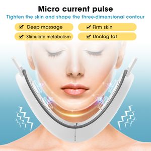 Gezichtsmassager V-Face EMS Microcurrent Face Lift Machine Bandage Massager Afslanken Dubbele kin V-lijnriem Antirimpels Aanscherping van de huid 230908