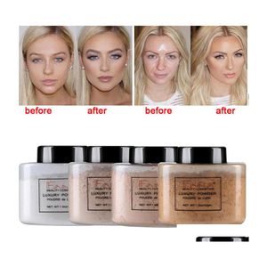 Poudre pour le visage Maquillage Fana 42G Contrôle de l'huile Loose Mineral Long Lasting Setting Maquillage Surligneur Concealer Beauty Foundation Presse Dhrdl