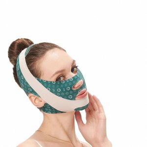 Gezicht Beeldhouwen Slaapmasker Verstelbaar Gezicht Kiezel Verminderen Gezichtskin Dubbele Bandage Lifting Aanscherping Masker Schoonheid Huidverzorging F7H0#