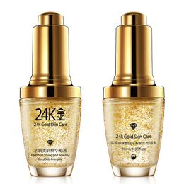 Suero facial Cremas Loción 24K Oro Hidratante Día Hidratantes Esencia Original Piel Base Líquido Control de aceite Brillo Tono de piel