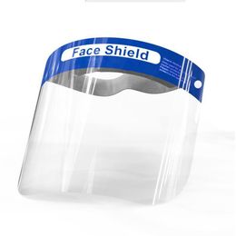 Face Shield Mask Anti-Mist Isolatie Volledige beschermende maskers met elastische band Spons Hoofdband Bescherming Anti Splash Facial Guards LJJP88