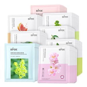 Face en gros Masque facial 100pcs masque pour le visage Centella Rose Aloe Olive Cherry Whitening Facial Mask Care Hydrating lisse