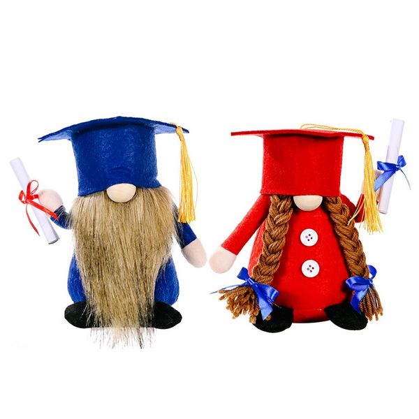 Poupée sans visage Graduation saison fournitures de fête Gnomes cadeau nain en peluche Gnome décoration de la maison ornements pour les étudiants 4961