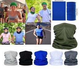 Visiera Maschera da ciclismo Protezione solare esterna Sciarpa di seta ghiacciata Bavaglino Turbante magico Uomo e donna Collare sportivo multifunzionale XD238294625196