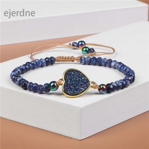 Bracelet noir bracelet à facette Fashion de quartz ajusté délicat de charme de quartz unique Femmes Boho Bracelet Bijoux Cadeau