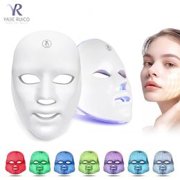 Masque à LED de 7Color Pon Skin rajeunissant et rafraîchissant les rides enlevant l'outil de soins de régénération de l'acné 240430