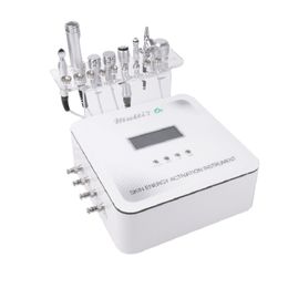 Facial 8 in 1 Skin Energy Activation Instrument Current Multi-Functional Beauty Equipment Galvanic Oxygen Cooling Microdermabrasion