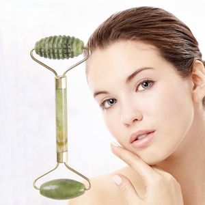 Outil de Massage de beauté du visage rouleau de Jade à Double tête naturel masseur de lifting Relaxation Anti-rides outils de soins de santé