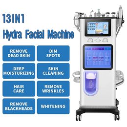 Machine de nettoyage du visage Machine à éplucher l'eau de microdermabrasion BIO lifting des points noirs élimination de l'équipement de beauté dispositif facial à oxygène plasma