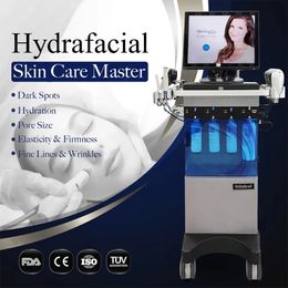 Dermoabrasión facial Hydro Microdermoabrasion Diamond Peel Face Aspiradora de limpieza profunda Blackhead Oxygen Facial Machine ptoton LEDS light Shrink Pores