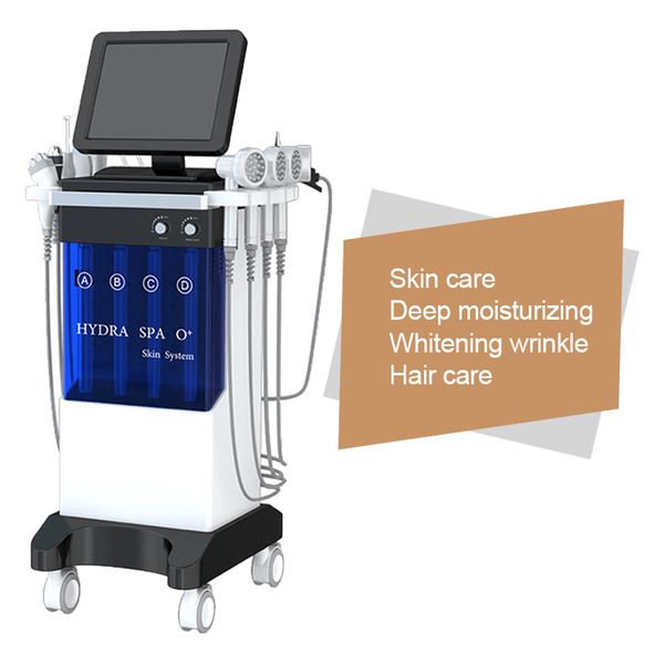 máquina de limpieza de hidra facial 9 en 1 equipo de spa profesional de belleza Aqua Hydro Facial Machine burbuja belleza facial pelar agua Sauna facial Vapor