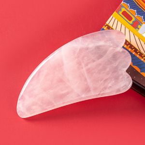 Facial Jade Massager Jade Stone Pink Gua Sha Scraper Massage Gereedschap voor Gezicht Natural Quality Body Health Tool 10 stks Veel