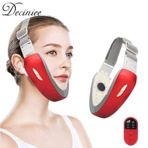 Dispositif de levage du visage Thérapie par photons à LED Amincissant le masseur de vibrations Double menton en forme de V Cheek Lift Face Beauty Machine220429