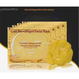 Gezichtsmasker Gold Bio - Collageen modder gezicht plaat maskers gouden kristalpoeder hydraterende huidverzorging soepelere schoonheid 4448