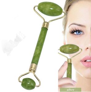 Massage facial jade roller face corps cord de tête de la tête nature de beauté de beauté massage maquilleur jade gua sha outil de beauté 19508558151