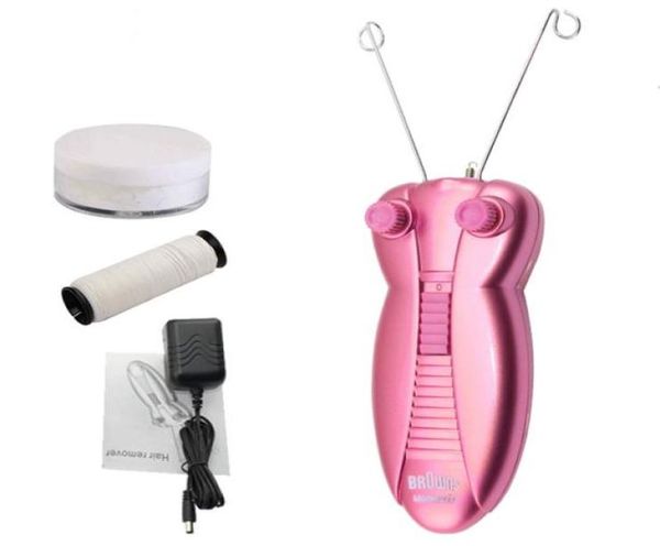 Rasoir Facial Épilateur Machine Corps Visage Coton Fil Defeather Épilateur Portable Papillon Tondeuse Rasoir Lady Beauté Outil6410244