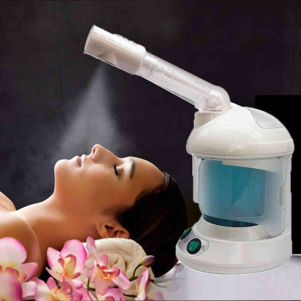 Facial Spray Steamer Ozono Table Top Mini Spa Face Design 360 grados cabeza giratoria 220505