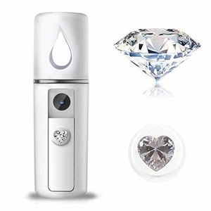 Facial Steamer 20 ml Nano Koude Spray Gezicht Mini Draagbare Usb Oplaadbare Abs Luchtbevochtiger Vernevelaar Beauty Cool Mist Huidverzorging gereedschap 230705