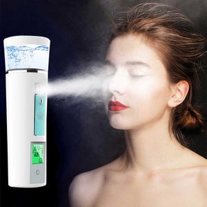 Facial Steamer 3 en 1 Spray Visage Humidificateur Lcd 30 ml Rechargble Nano Mist Peau Humidité Soins Sains Hydratant Outil 230705