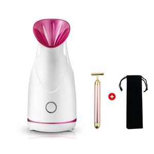 Facial Steamer 65 ml Grote Professionele Huidverzorging Machine Huishoudelijke Elektrische Vaporizador Diep Reiniging Spa Gezicht Sproeier Cleaner 230705